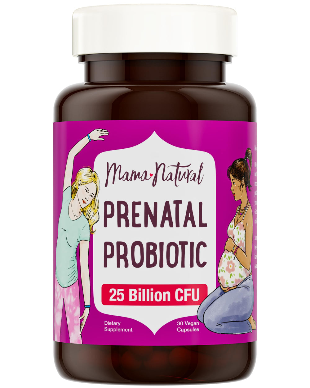 Mama Natural comparación de tamaño en mano para referencia de dosis