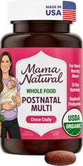 Mama Natural frente del envase mostrando el diseño y la cantidad de 30 dosis