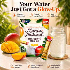 Mama Natural sobre individual abierto listo para disolver, beneficio de dosis precisa