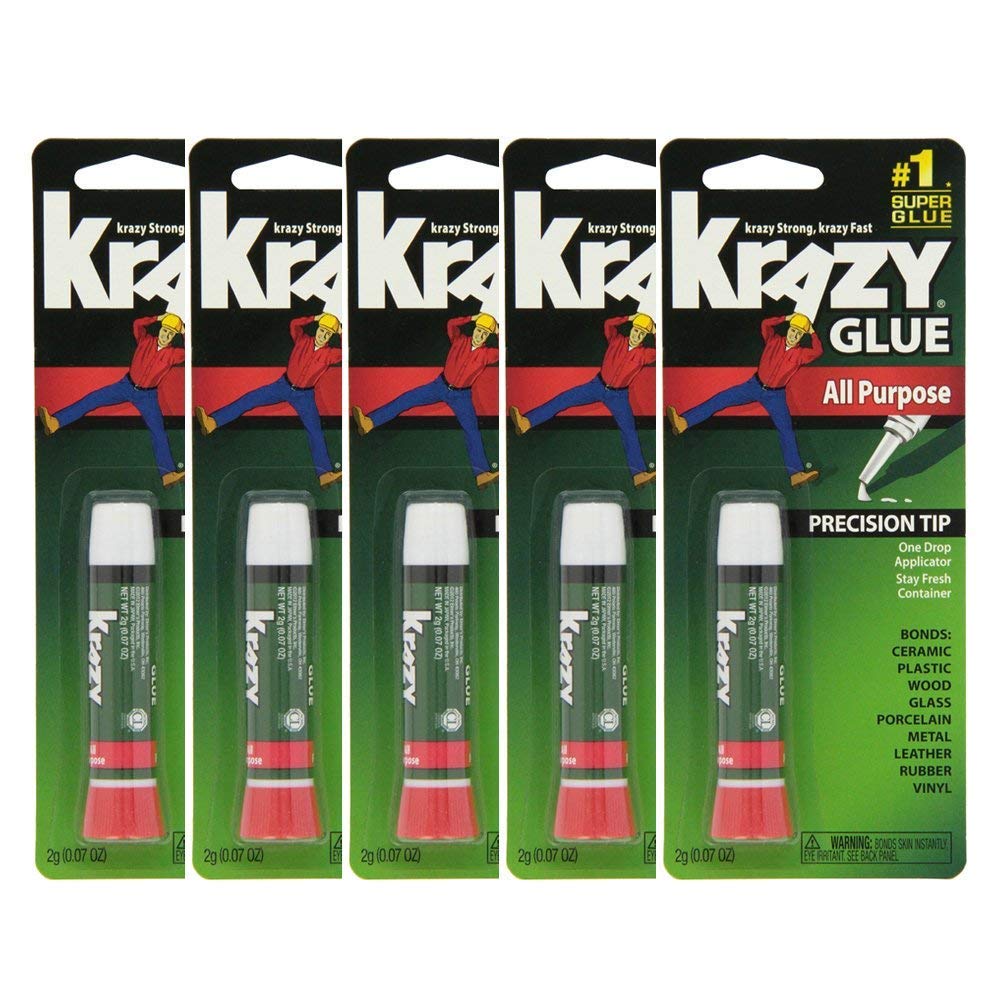 maman Krazy Glue envase frontal mostrando el pack de 10 y beneficios rápidos