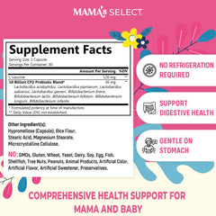 Mama's Select botella con la tapa abierta y sello de seguridad, fácil manejo