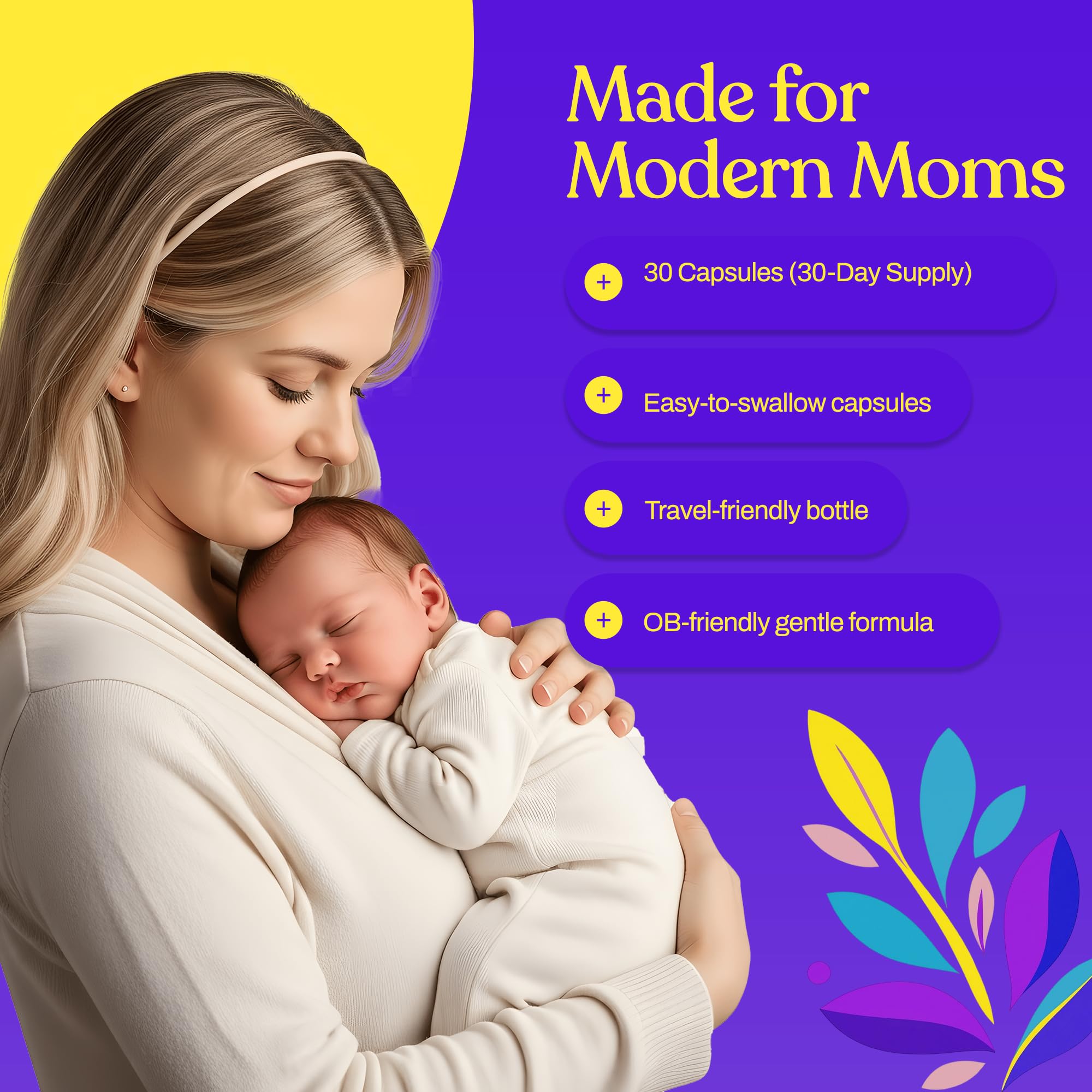 Etiqueta nutricional de Mama's Select mostrando ingredientes y pureza
