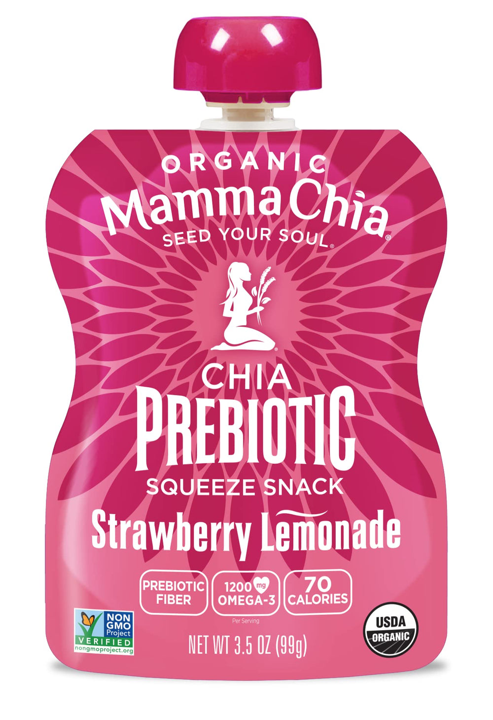 Detalle de semillas de chía en mezcla Mamma Chia, textura rica y aporte de omega-3