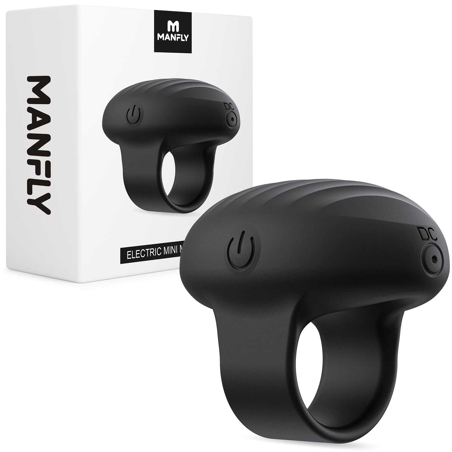 MANFLY masajedor de dedo primer plano mostrando diseño ergonómico y confort