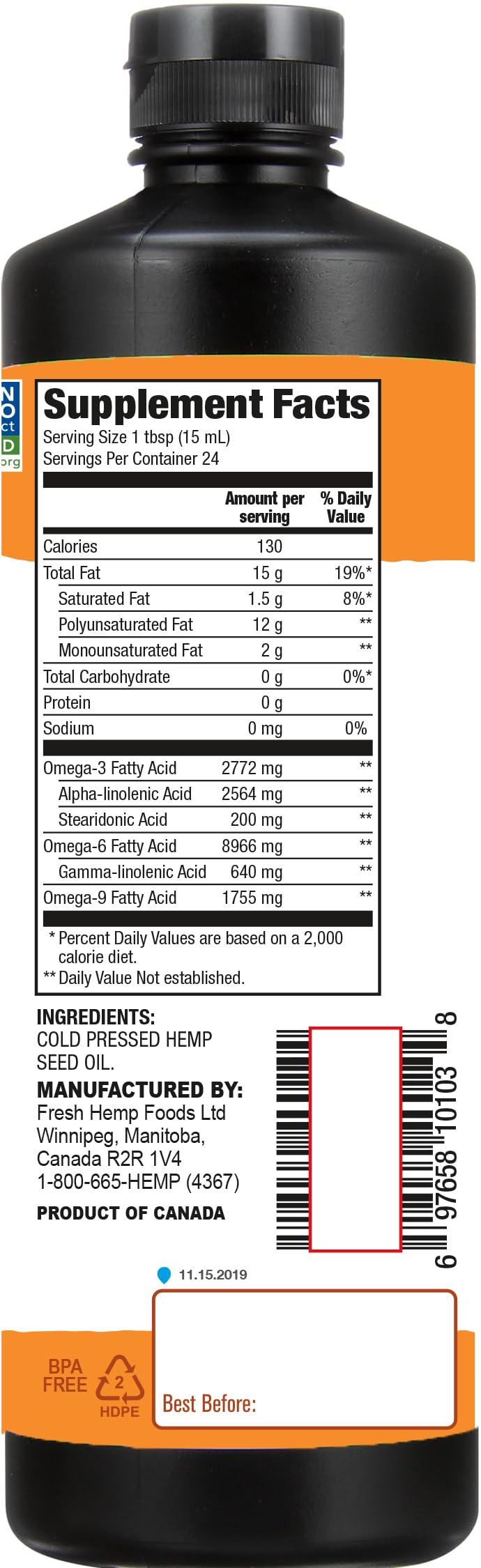 Manitoba Harvest vertiendo aceite sobre ensalada para finalizar y nutrir