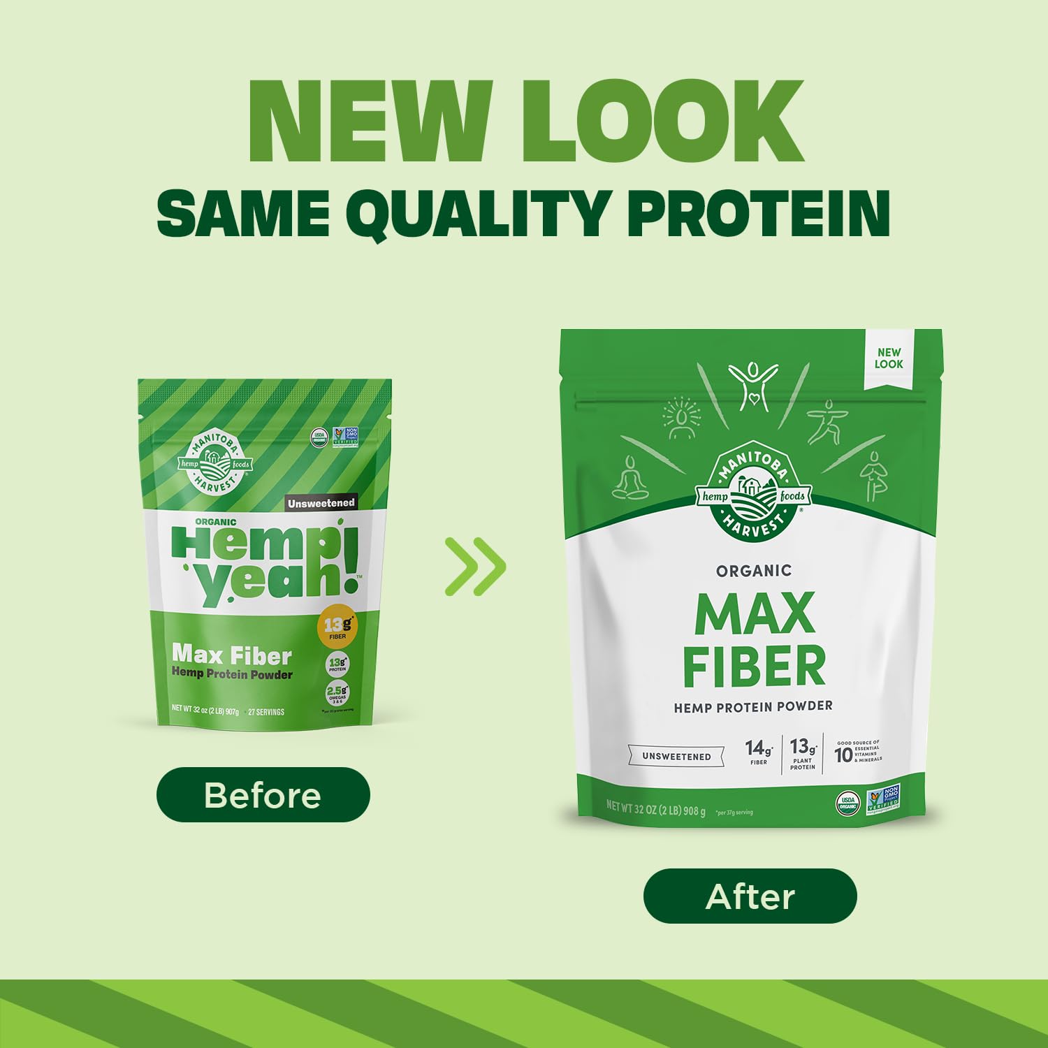 Manitoba Harvest polvo de cáñamo textura fina ideal para mezclar