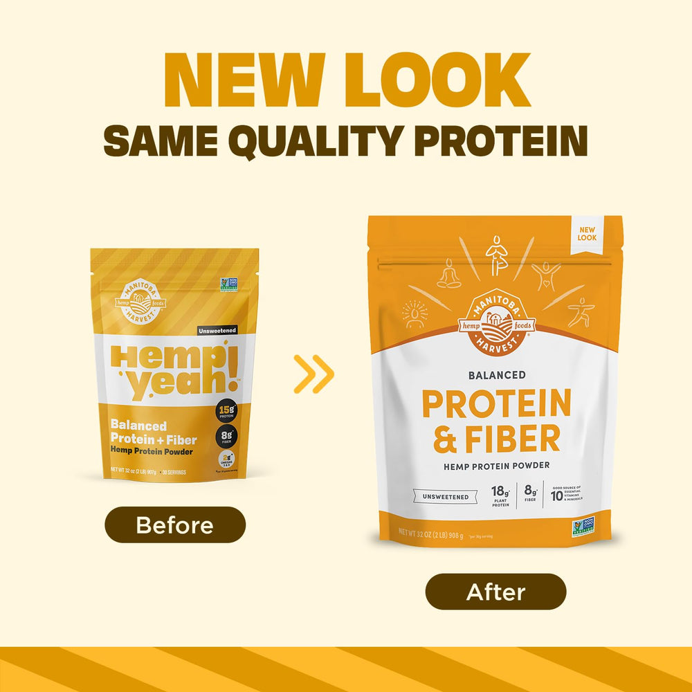 Manitoba Harvest primer plano de la textura del polvo para mezclar