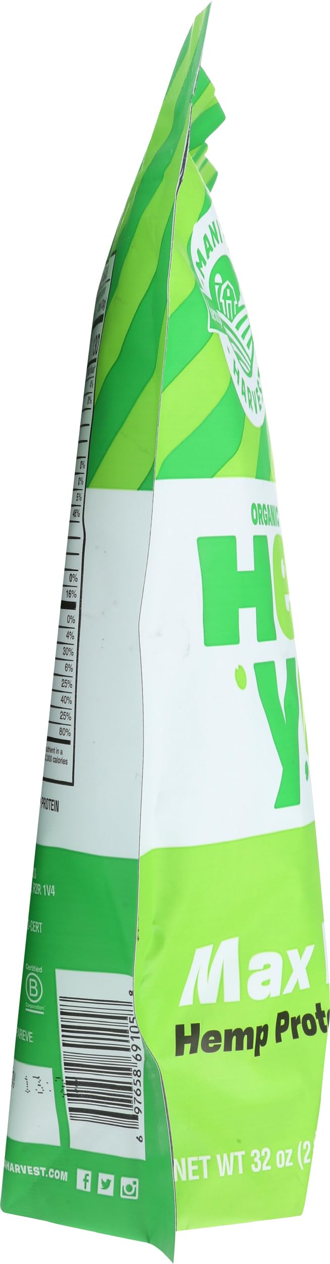 Manitoba Harvest polvo incorporado en masa de pan para fibra extra