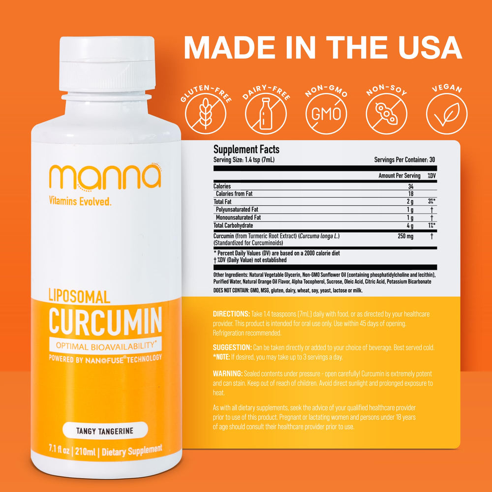 Manna Vitamins Evolved lista de ingredientes veganos y Non-GMO visible