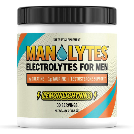 MANOLYTES envase frontal Lemon Lightning mostrando 30 servicios y beneficios