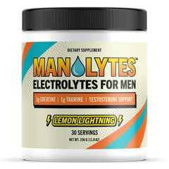 MANOLYTES envase frontal Lemon Lightning mostrando 30 servicios y beneficios
