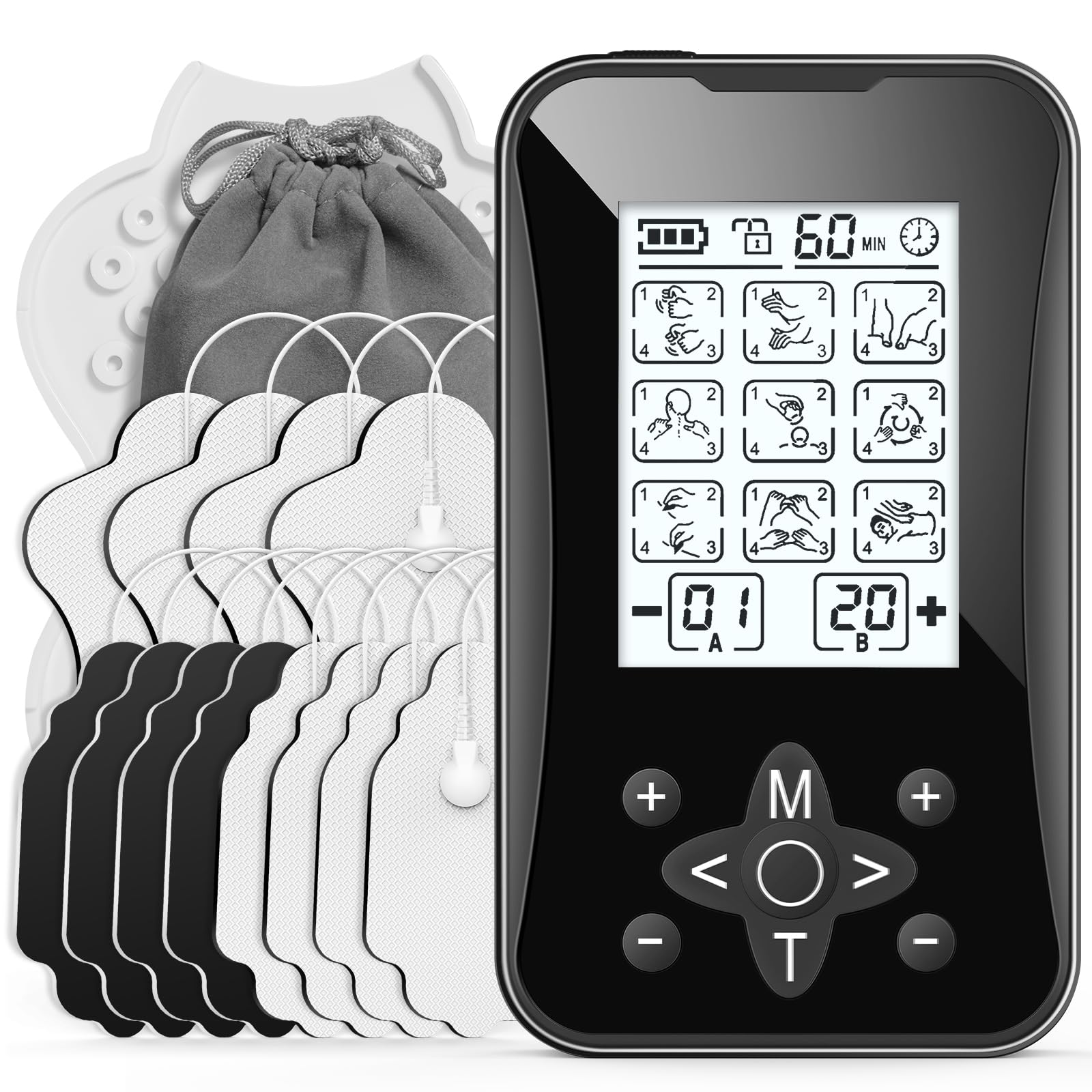 MANPICTE MH-1088 vista frontal con pantalla clara y controles para uso inmediato