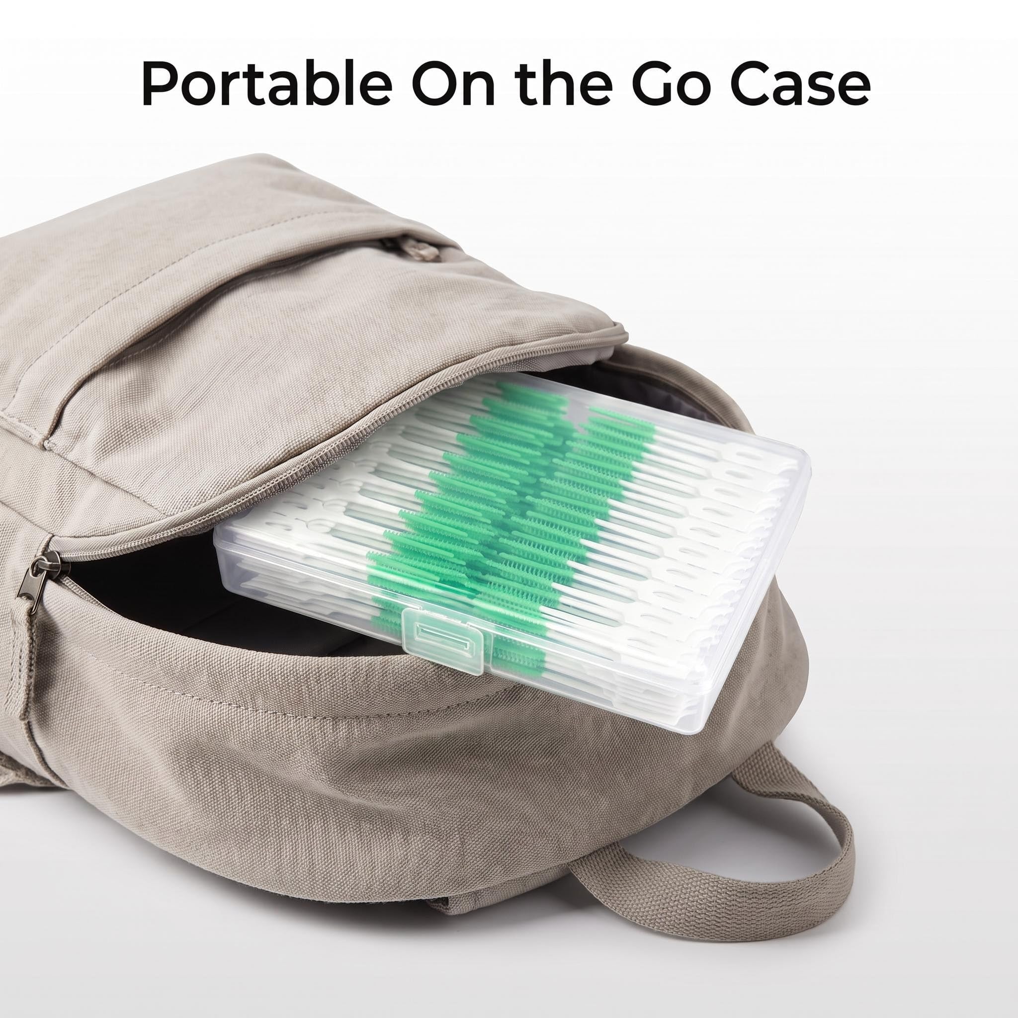 maoerdental cepillos guardados en neceser ideal para viajar y usar fuera