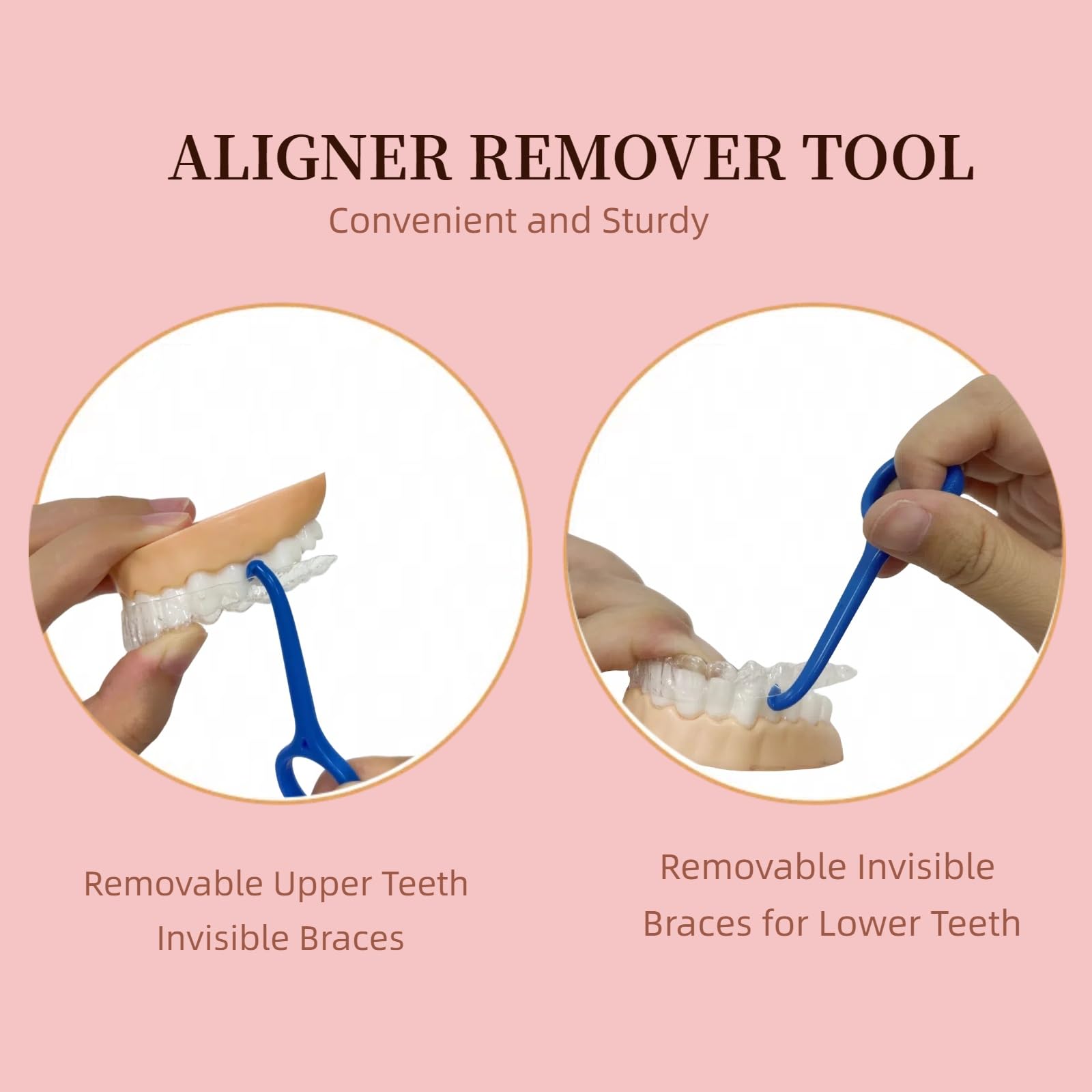 Maoerdental herramienta en uso retirando alineador con control