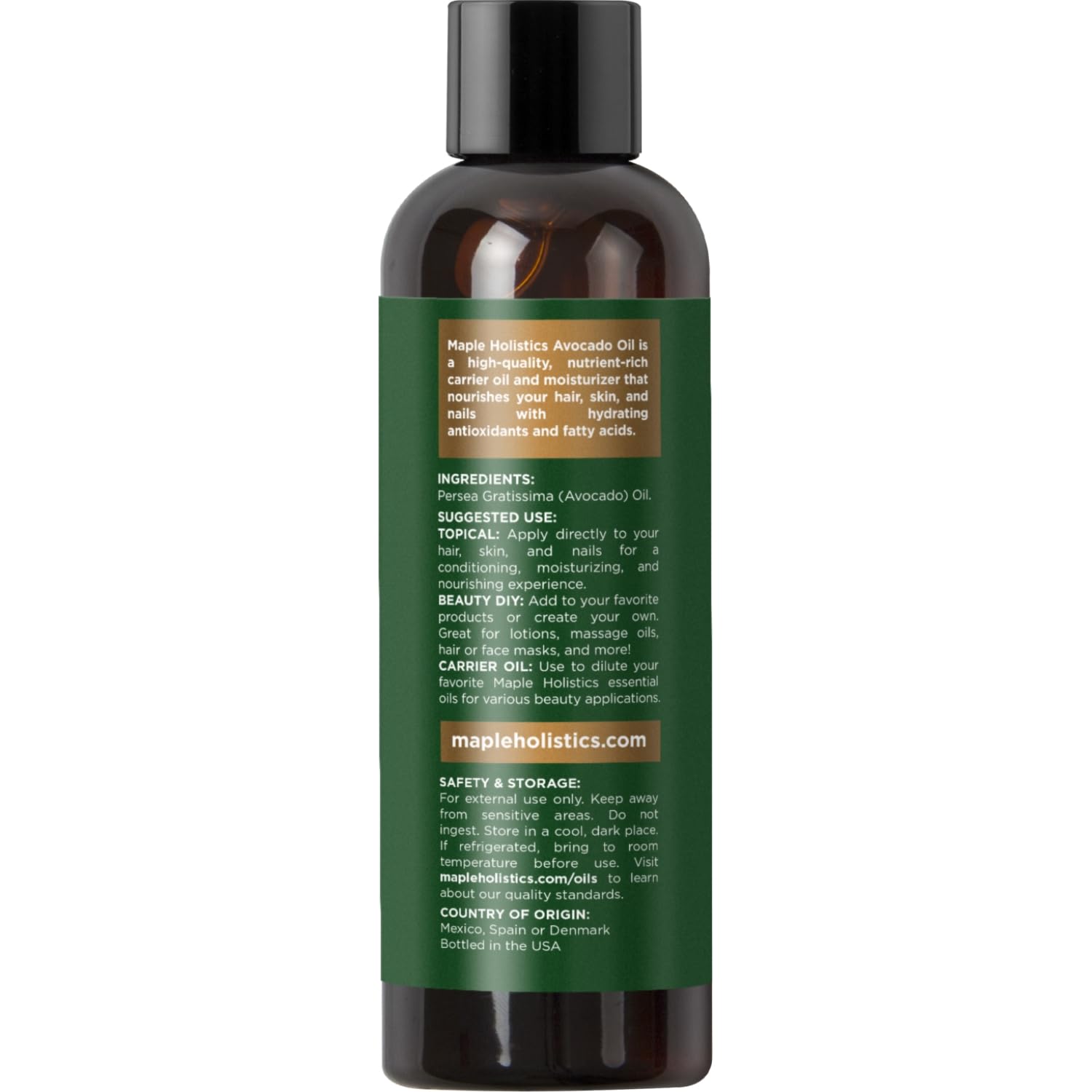 Maple Holistics aplicación en manos para cutículas suaves y uñas fuertes