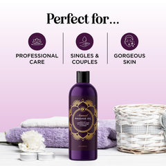 Maple Holistics botella junto a flores de lavanda, destaca aroma relajante