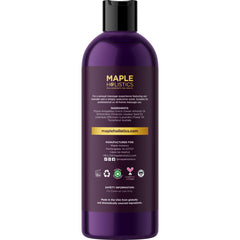 Maple Holistics tamaño 8 oz junto a objetos para referencia, confirma cantidad