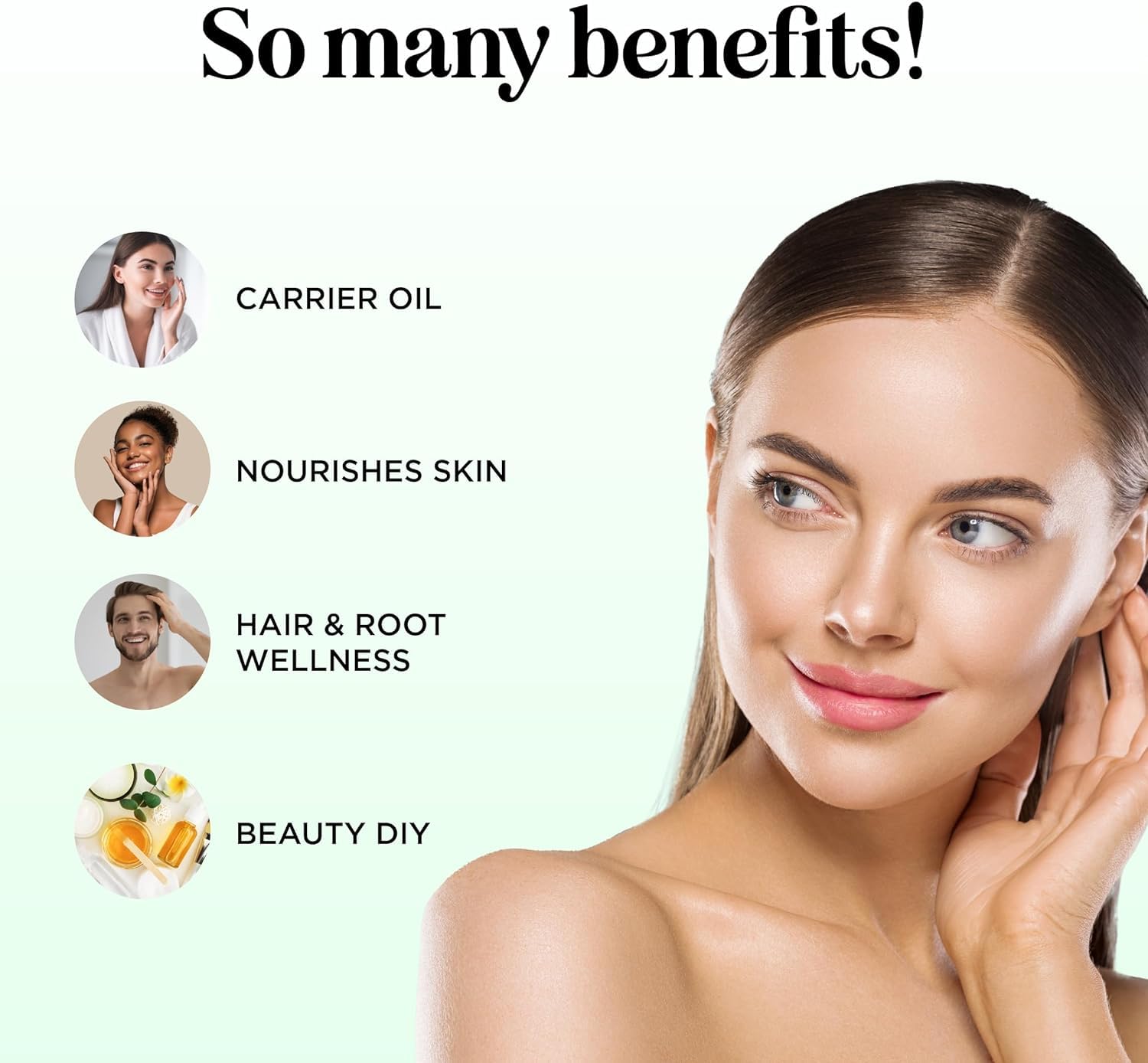 Maple Holistics etiqueta con ingredientes claros y uso como portador