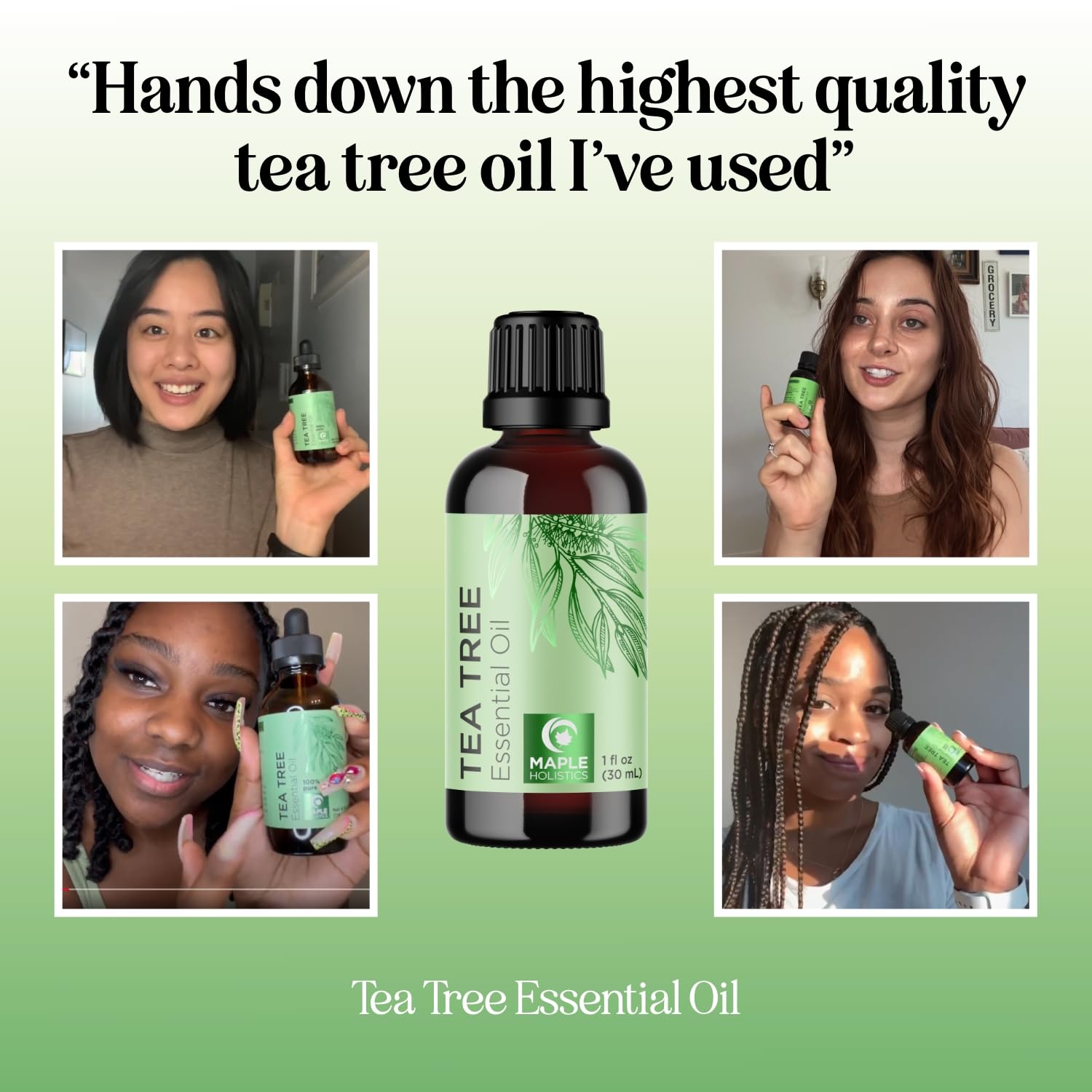 Maple Holistics difusor liberando aroma fresco para ambiente relajante
