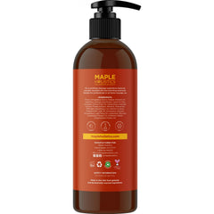 Maple Holistics detalle de etiqueta con ingredientes para verificar composición natural