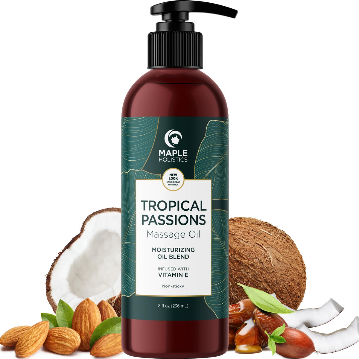 Maple Holistics envase frontal mostrando diseño y mango para elección rápida