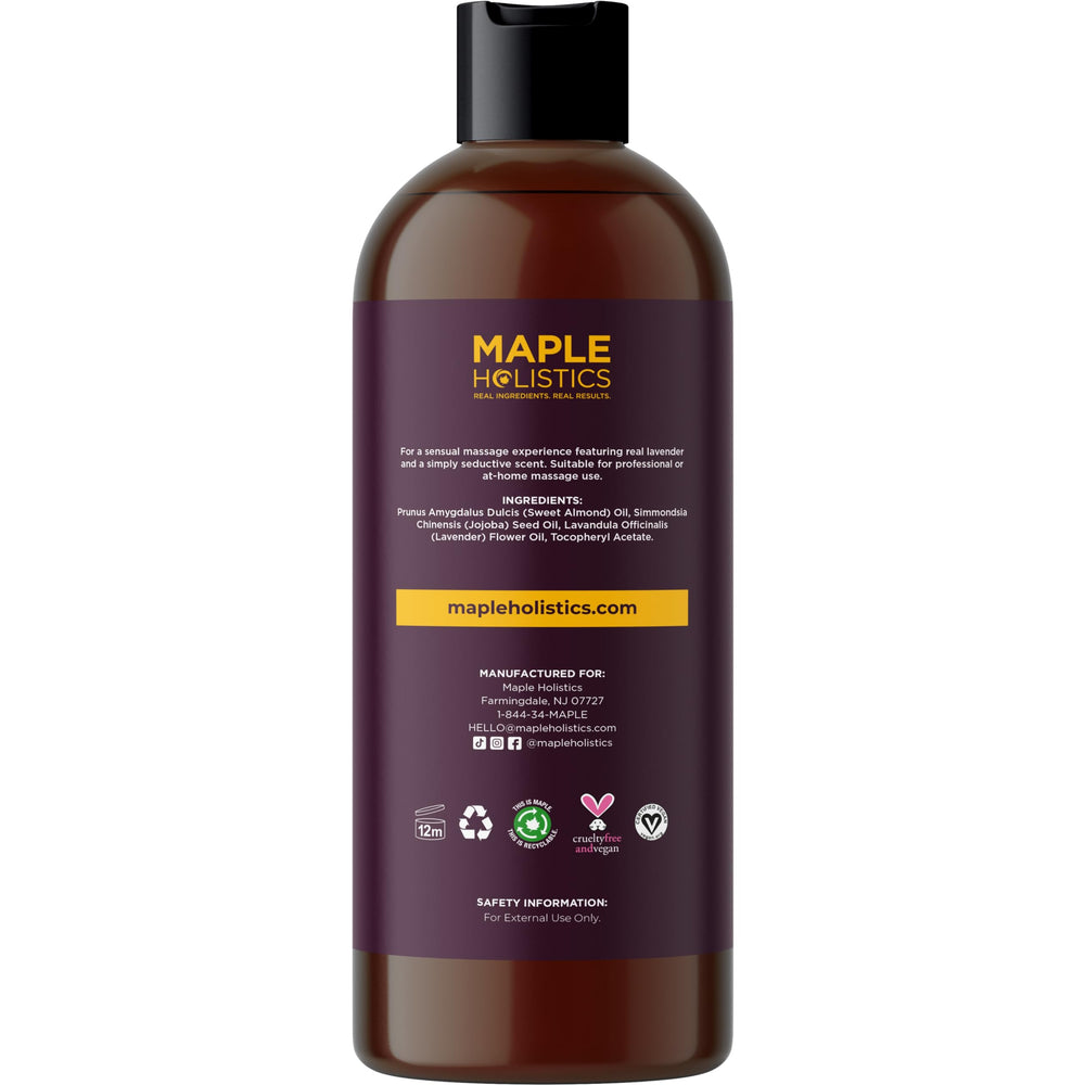 Maple Holistics comparación de tamaño del frasco para referencia de 473 ml