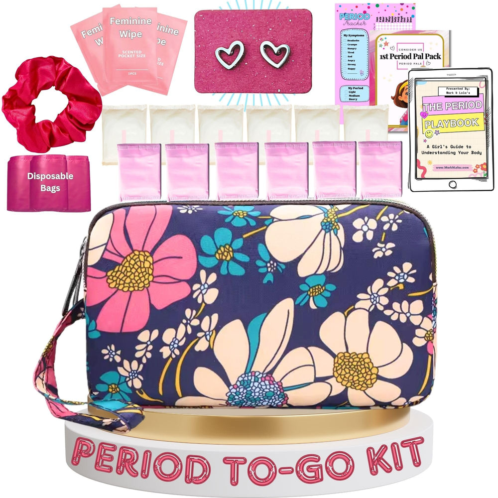 Mark and Lola's bolsa discreta frontal mostrando diseño floral y privacidad