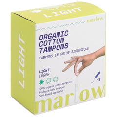 Marlow frente del paquete mostrando diseño y conteo, opción ligera y ecoamigable