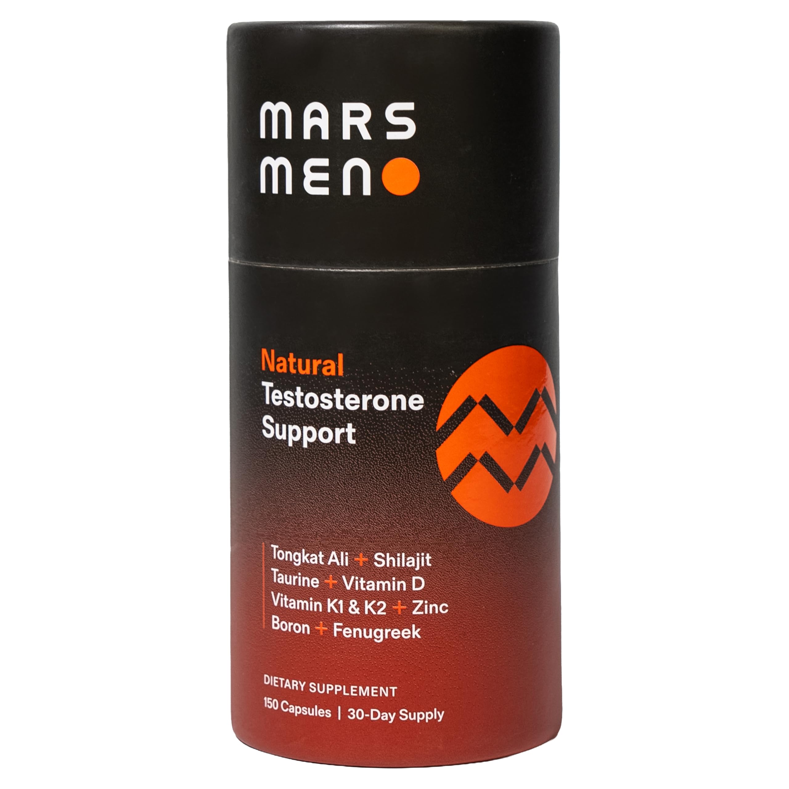 MARS MEN vista frontal del envase mostrando diseño y beneficio de apoyo hormonal