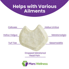 MARS WELLNESS almohadilla instalada en zapato demostrando compatibilidad y confort