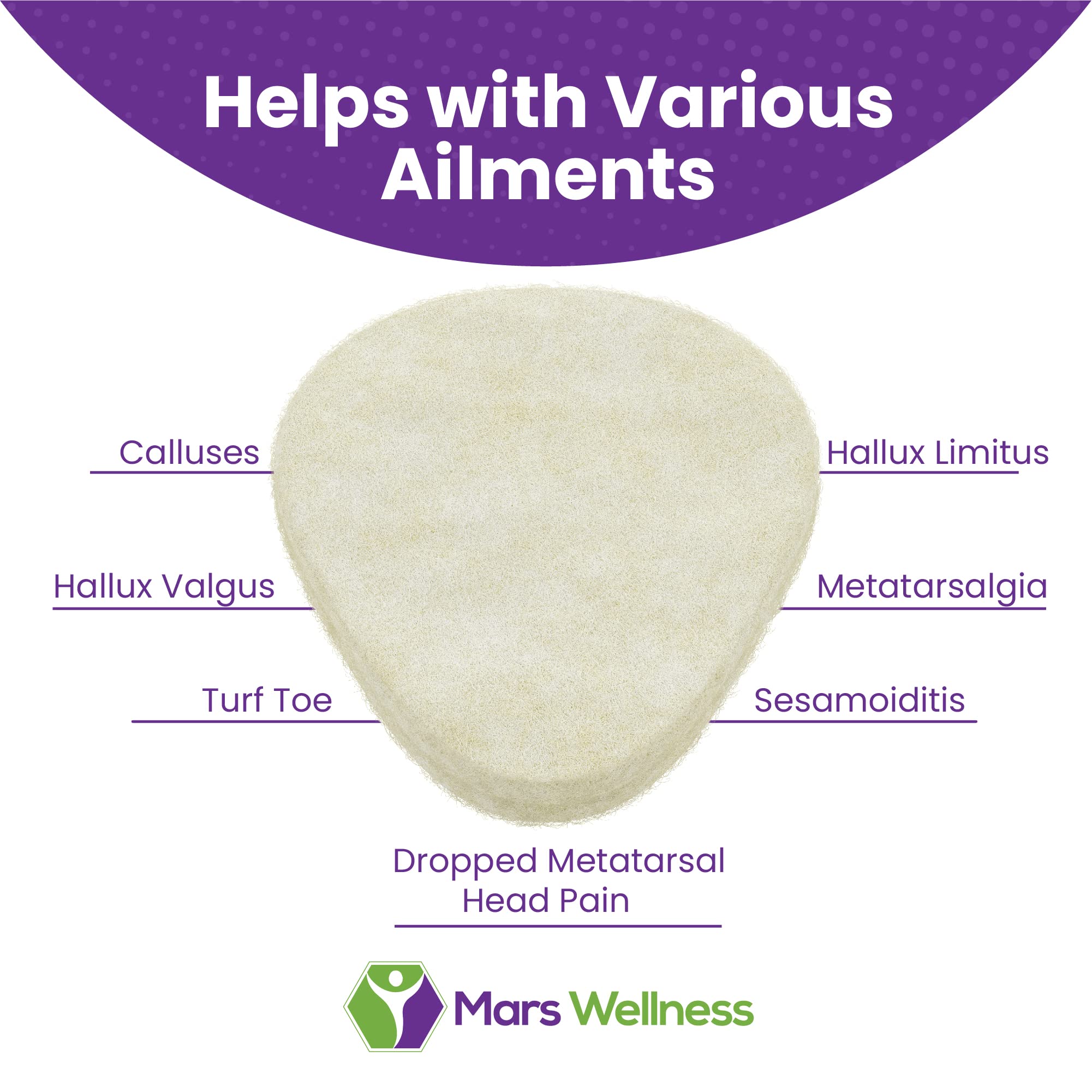 Comparación de tamaño MARS WELLNESS junto a una mano para ver escala y discreción