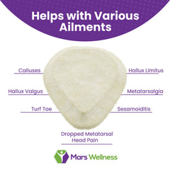 Comparación de tamaño MARS WELLNESS junto a una moneda para referencia visual clara
