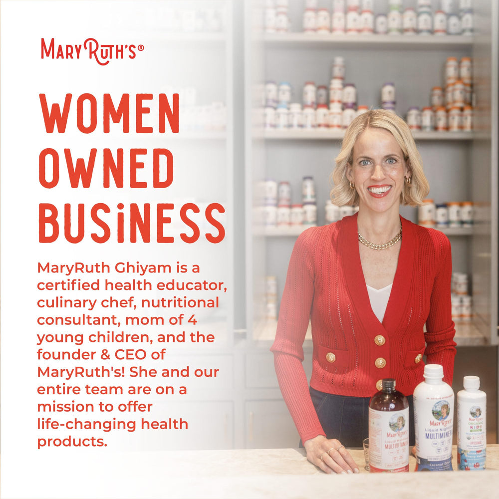 MARYRUTH'S empaque mostrando material y enfoque sostenible del producto