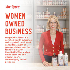 MARYRUTH'S empaque mostrando material y enfoque sostenible del producto