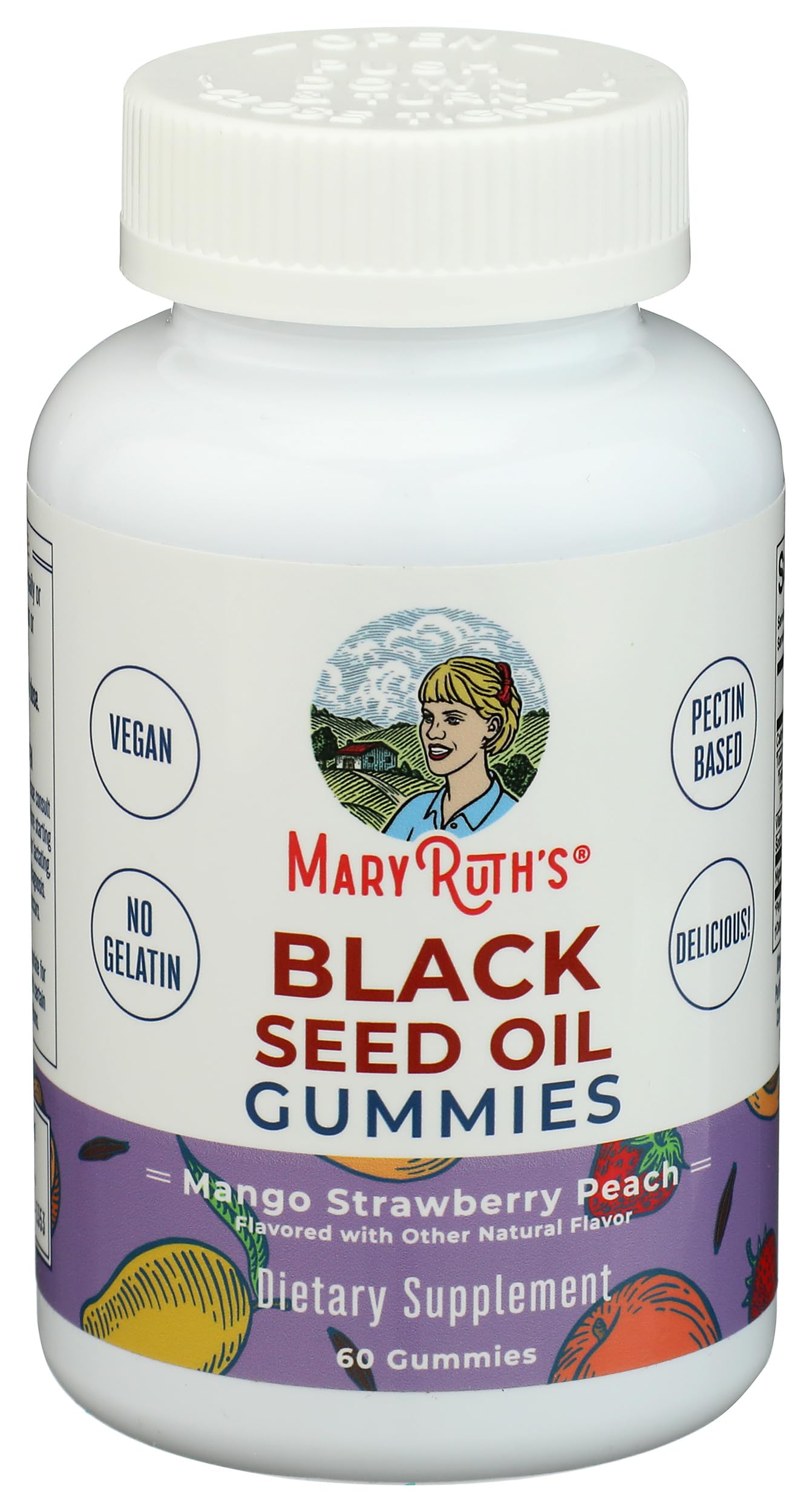 MARYRUTH'S botella abierta con gomitas listas para consumo