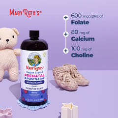 MARYRUTH'S botella rodeada de frutos rojos sugiriendo sabor agradable