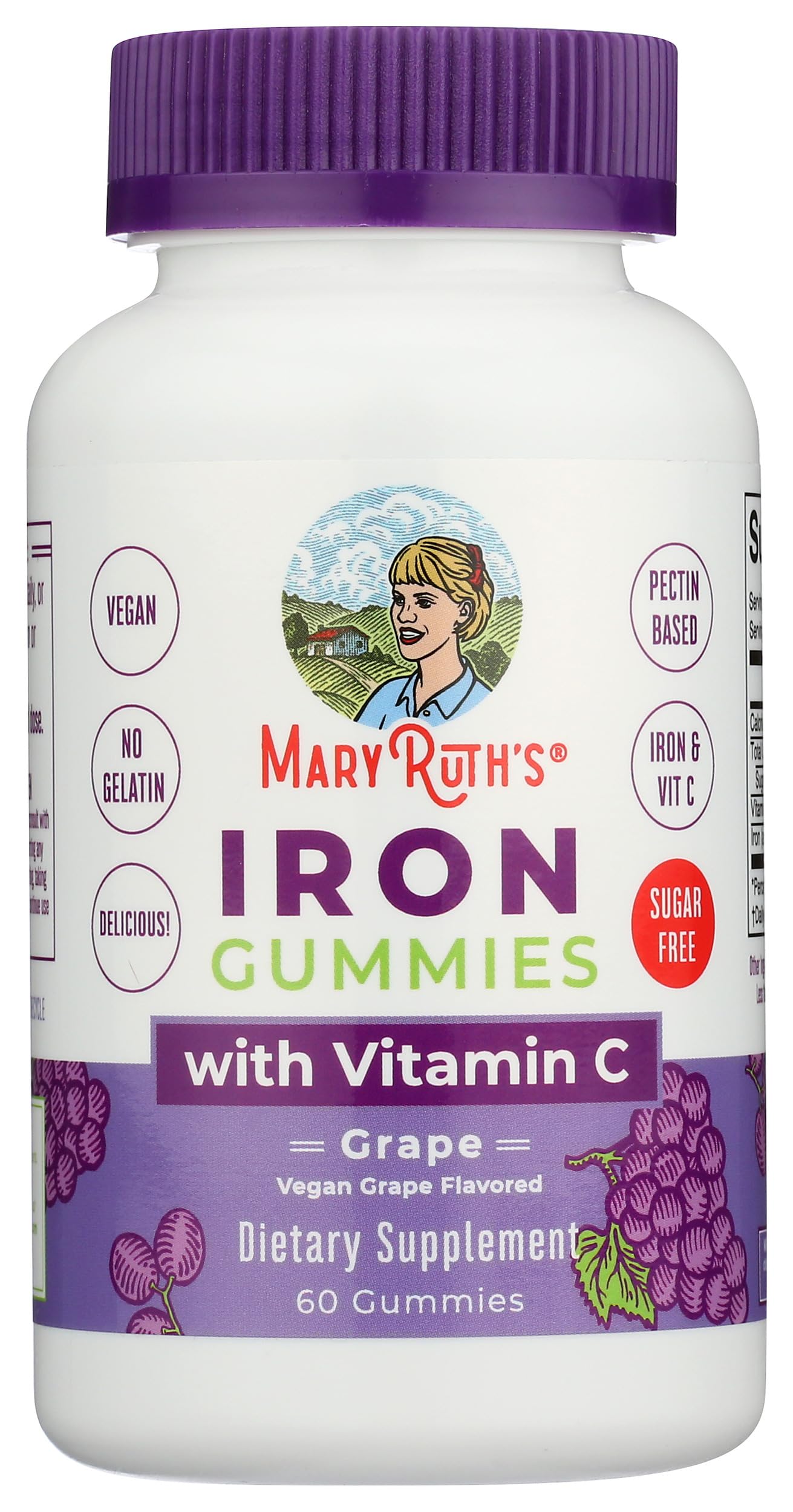 MARYRUTH'S etiqueta con información nutrimental y uso claro