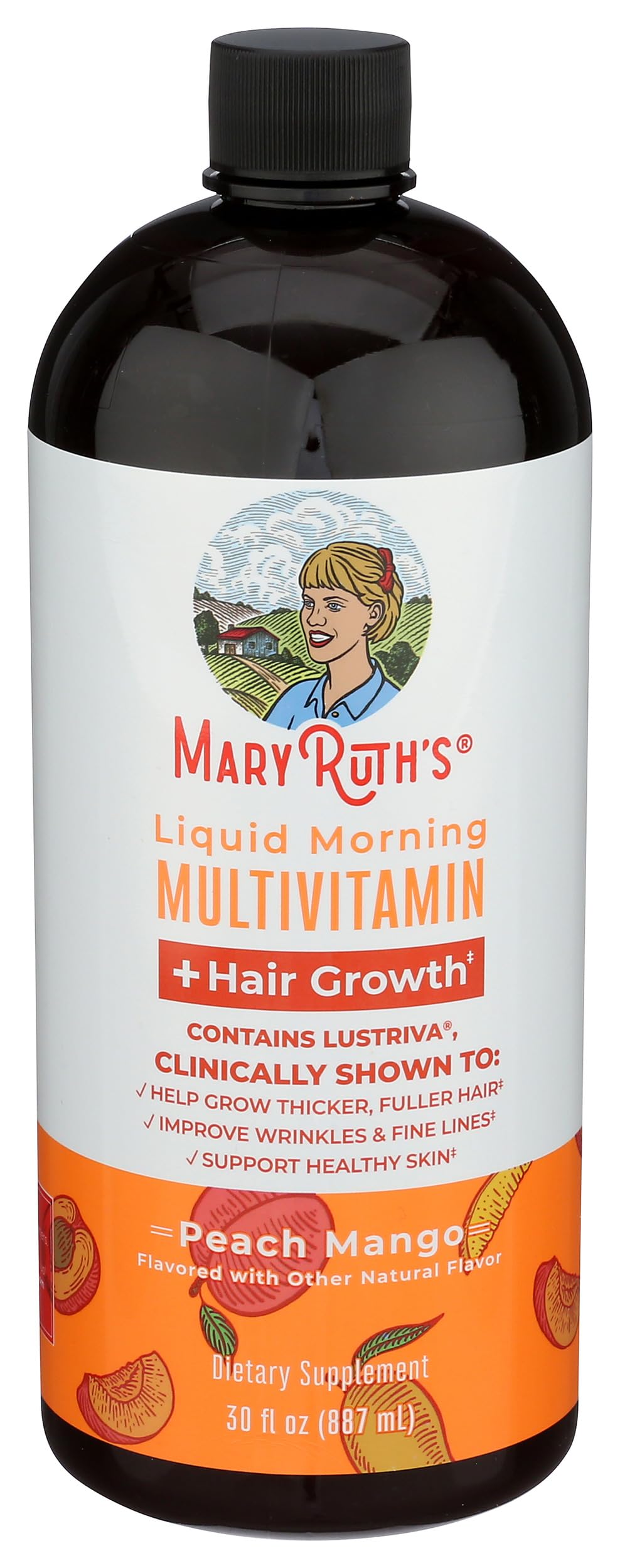 MARYRUTH'S detalle del etiquetado con lista de ingredientes clave visibles