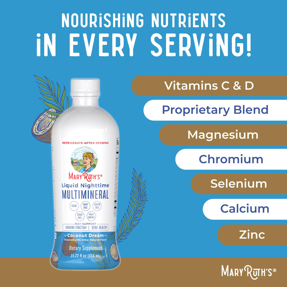MARYRUTH'S detalle de la tabla nutricional para ver concentraciones