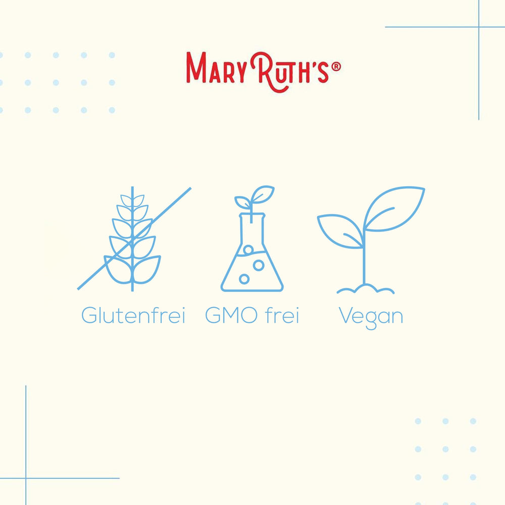 MARYRUTH'S primera plano de textura de gomita, sabor y masticabilidad