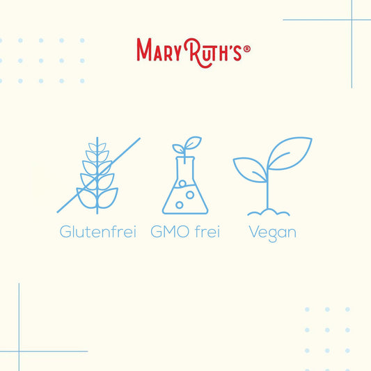 MARYRUTH'S primera plano de textura de gomita, sabor y masticabilidad