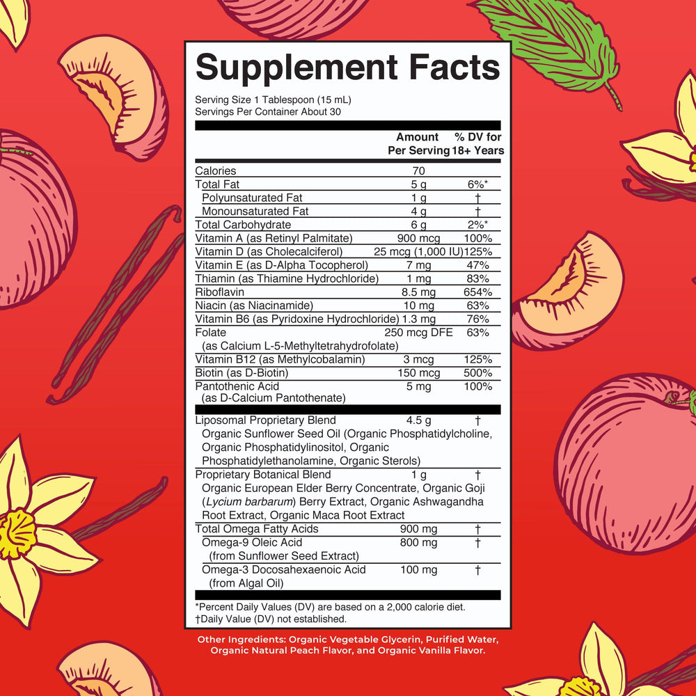 MaryRuth's textura líquida del multivitamínico, absorción y fácil mezcla