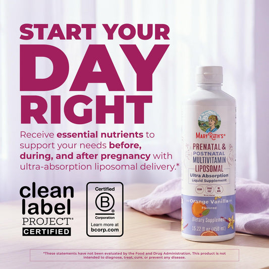 MaryRuth's primer plano del líquido liposomal resaltando textura absorbible