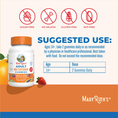 MARYRUTH'S etiqueta del envase legible, destaca información nutricional