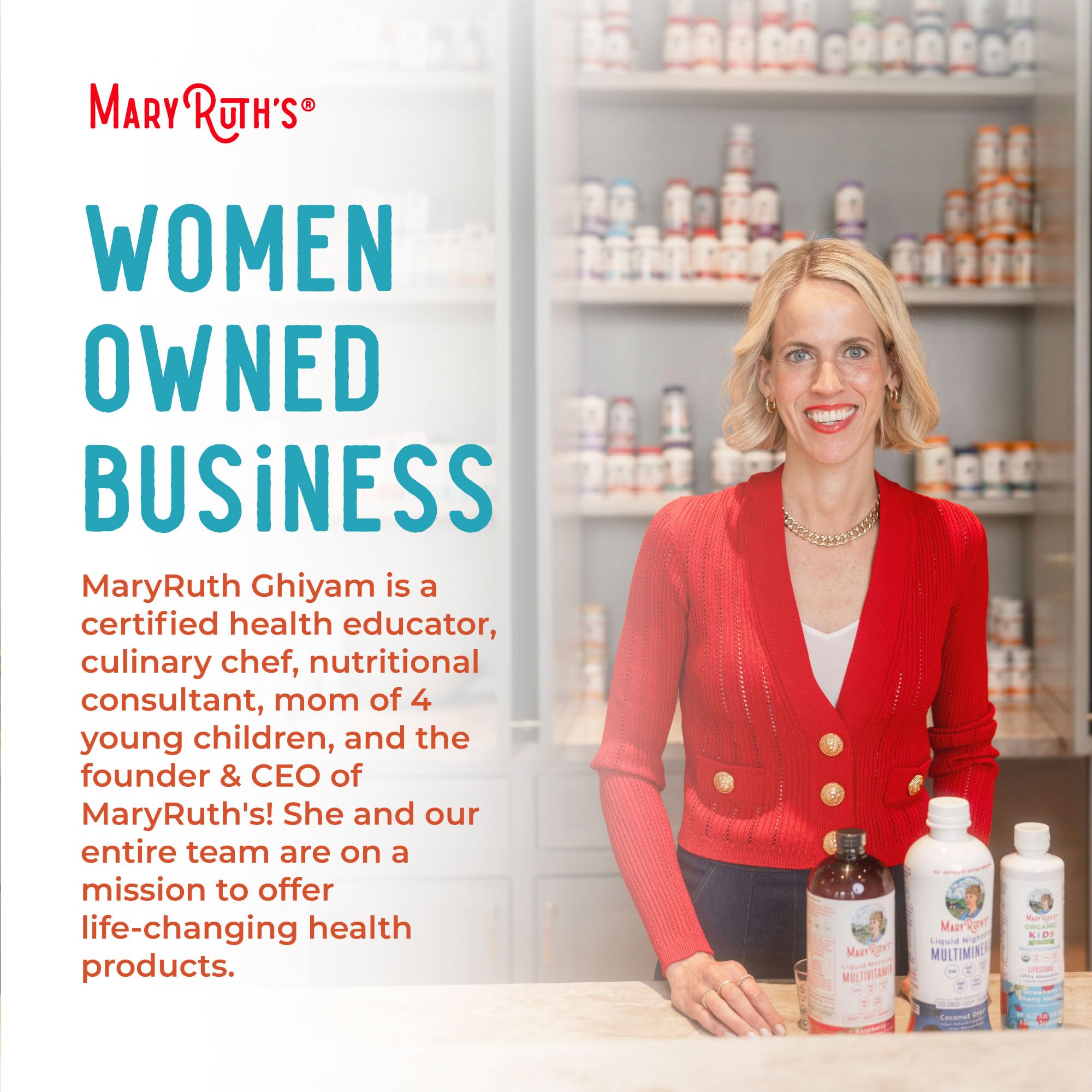 MARYRUTH'S empaque con sello Clean Label Project indicando transparencia
