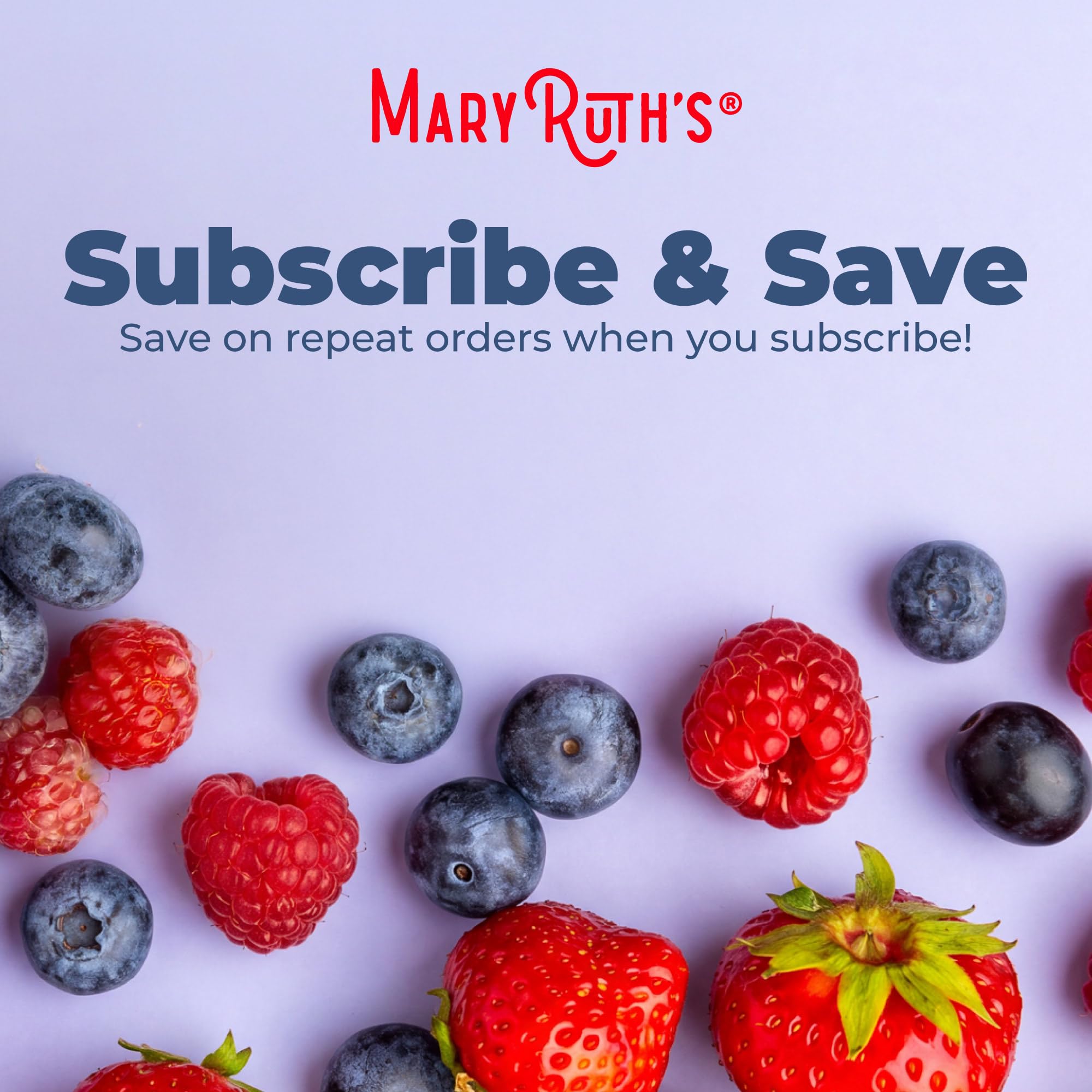 MaryRuth's producto en cocina junto a un vaso listo para consumir con sabor agradable