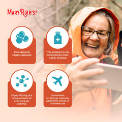 MARYRUTH'S producto junto a un desayuno para ilustrar uso con comidas