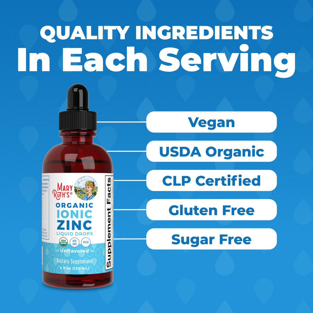 MARYRUTH'S etiqueta con certificaciones USDA Organic y Clean Label Project