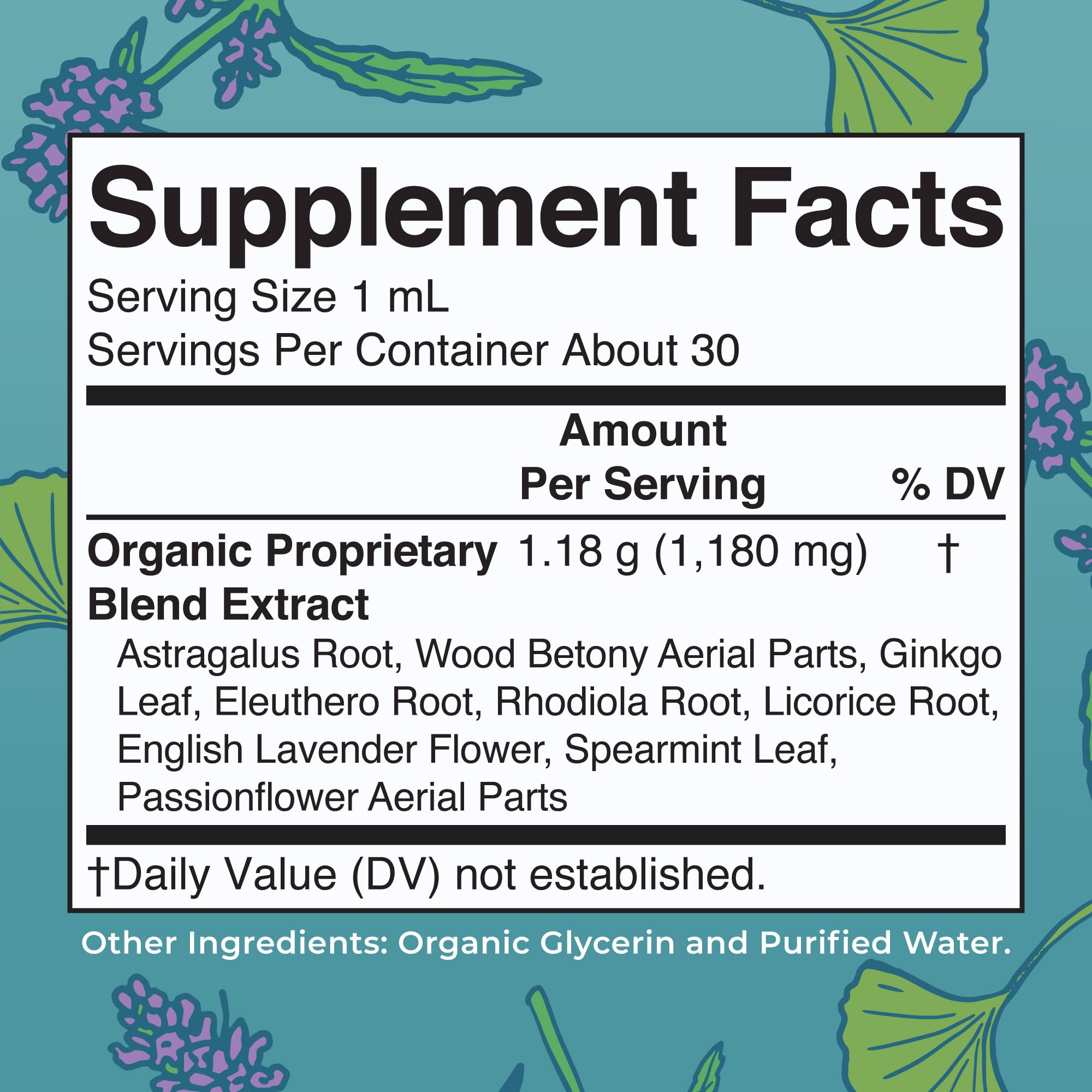 MARYRUTH'S etiqueta con ingredientes orgánicos y beneficios claros