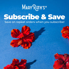 MaryRuth's etiqueta de ingredientes, garantiza transparencia y confianza